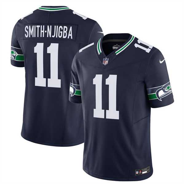 Men & Women & Youth Seattle Seahawks #11 Jaxon Smith-Njigba 2023 F.U.S.E. Navy Limited Jersey